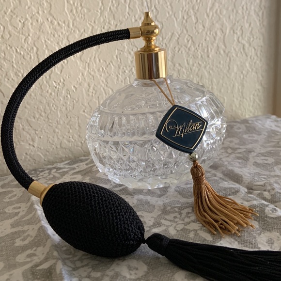 Empty Paul Milan Vintage Style Bottle with Tassel - Picture 3 of 8